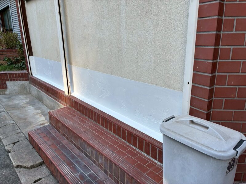 奈良市川久保町にて雨漏り修理〈モルタル外壁の補修〉 施工後