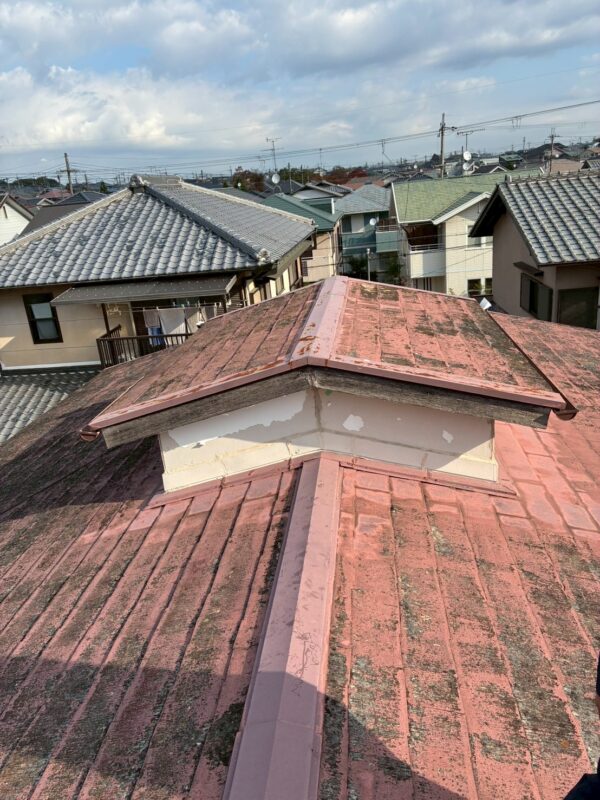 奈良市にて雨漏り修理〈築58年２階天井と１階天井部で雨漏り〉 施工前2