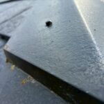 生駒市にて雨漏り修理〈1階リビング天井からの雨漏り〉 施工前