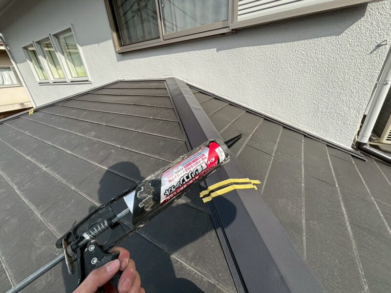 奈良市藤ノ木台にて屋根棟板金修理〈防水処理不足を改善〉 施工後2