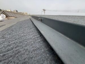 奈良市姫歌町のご住宅にて棟板金の釘打ち替え工事〈パッキンビスと交換〉 施工前
