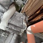 奈良市四条大路にて鬼瓦まわりからの雨漏り修理〈漆喰打ち直し工事〉 施工後