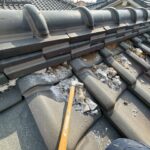 奈良市平松にて瓦屋根漆喰の施工不良による雨漏り修理