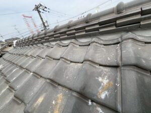 奈良市平松にて瓦屋根漆喰の施工不良による雨漏り修理 施工後