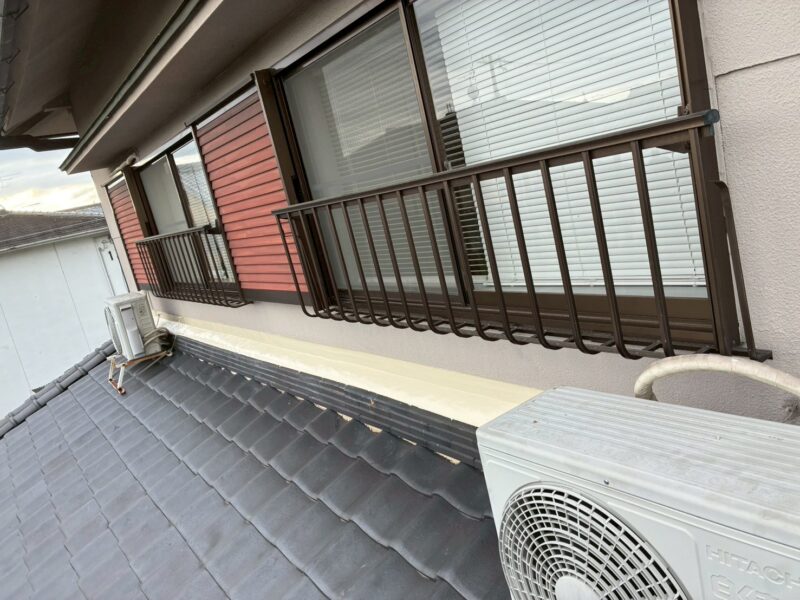 奈良市法蓮町にて和室天井の雨漏り修理〈モルタル補修・外壁塗装〉 施工後2