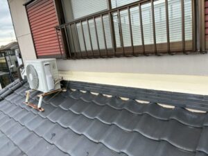奈良市法蓮町にて和室天井の雨漏り修理〈モルタル補修・外壁塗装〉 施工後