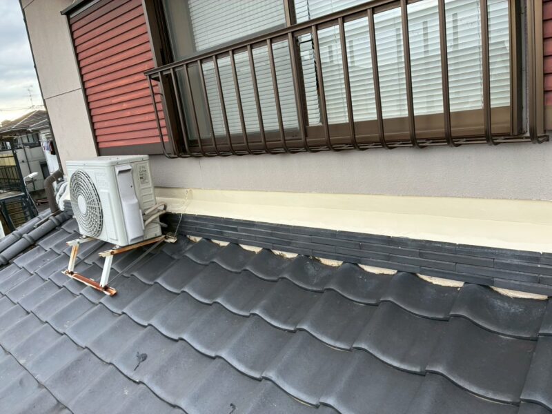 奈良市法蓮町にて和室天井の雨漏り修理〈モルタル補修・外壁塗装〉 施工後