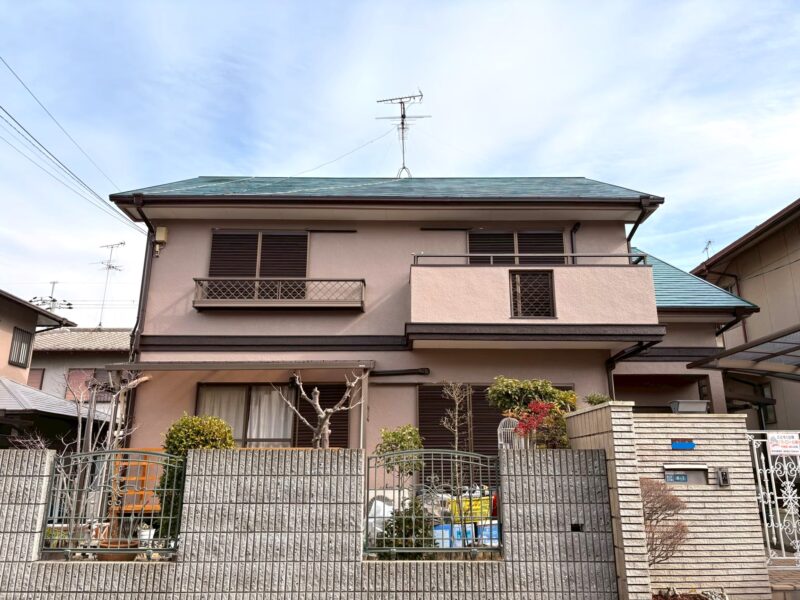 奈良市にて雨漏り予防の屋根塗装・外壁塗装〈チョーキング〉 施工後